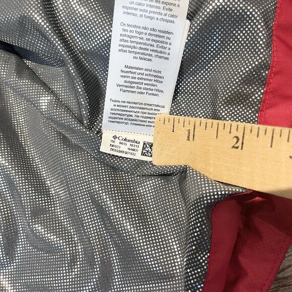 Columbia Omni Heat Vest Mens M Red Puffer Outdoors Sportswear Cinch Base Pockets - Picture 8 of 12